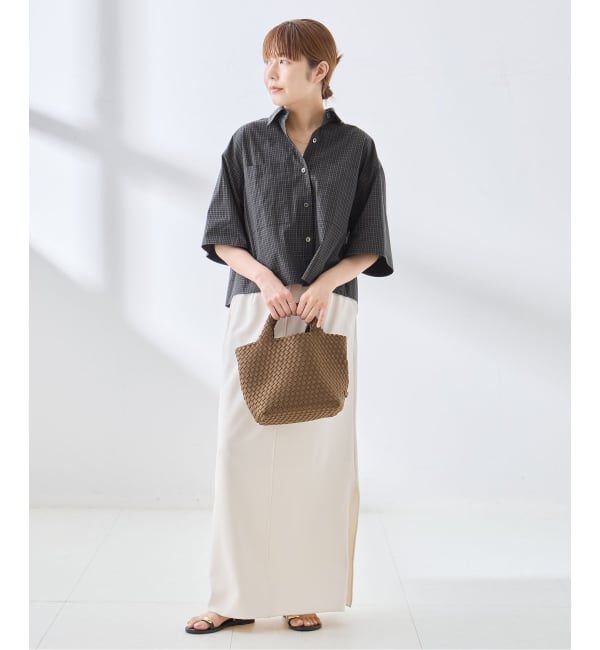 journal standard L'essage「OGチェック/シアー ハーフスリーブシャツ」|シャツ・ブラウス|
