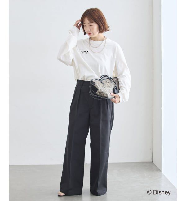 journal standard L'essage「《予約》JANE SMITH/ジェーンスミス / MICKEY&MINNIE FACE L/S Tシャツ」|Tシャツ・カットソー|