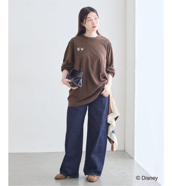 journal standard L'essage「《予約》JANE SMITH/ジェーンスミス / MICKEY&MINNIE FACE L/S Tシャツ」|Tシャツ・カットソー|