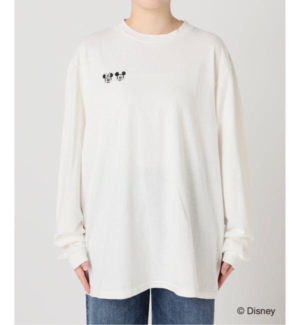 journal standard L'essage「《予約》JANE SMITH/ジェーンスミス / MICKEY&MINNIE FACE L/S Tシャツ」|Tシャツ・カットソー|