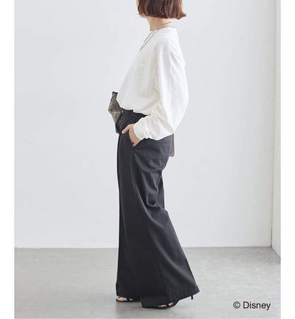 journal standard L'essage「《予約》JANE SMITH/ジェーンスミス / MICKEY&MINNIE FACE L/S Tシャツ」|Tシャツ・カットソー|