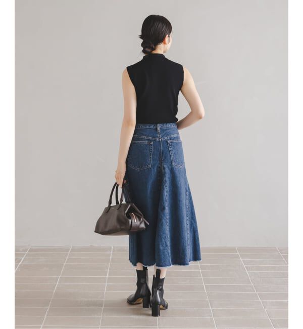NOBLE「《予約》SERGE/サージ  FLAR PANEL SKIRT」|スカート|