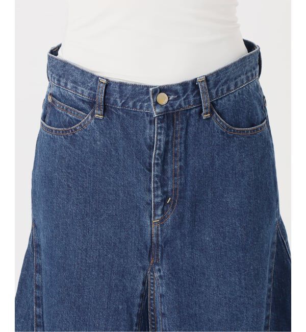 NOBLE「《予約》SERGE/サージ  FLAR PANEL SKIRT」|スカート|