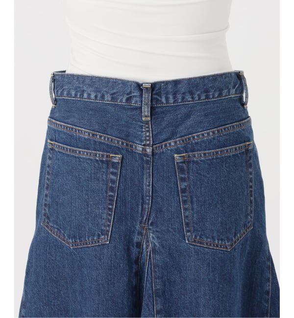NOBLE「《予約》SERGE/サージ  FLAR PANEL SKIRT」|スカート|