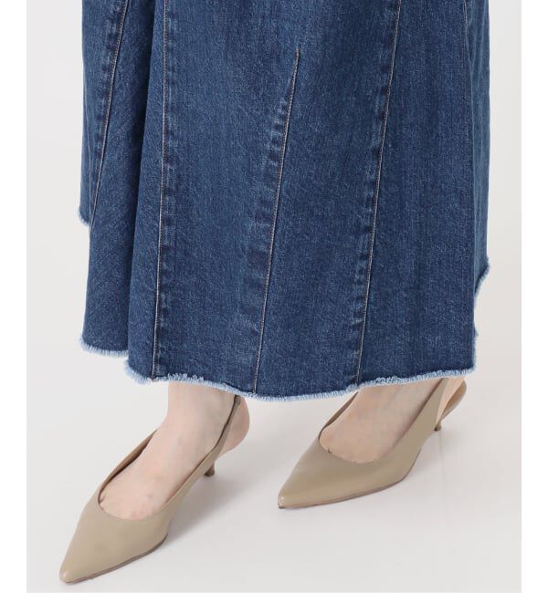 NOBLE「《予約》SERGE/サージ  FLAR PANEL SKIRT」|スカート|