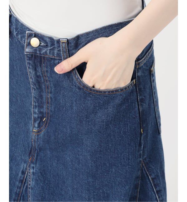 NOBLE「《予約》SERGE/サージ  FLAR PANEL SKIRT」|スカート|