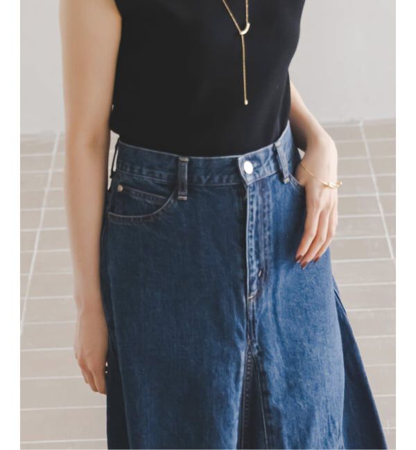 NOBLE「《予約》SERGE/サージ  FLAR PANEL SKIRT」|スカート|
