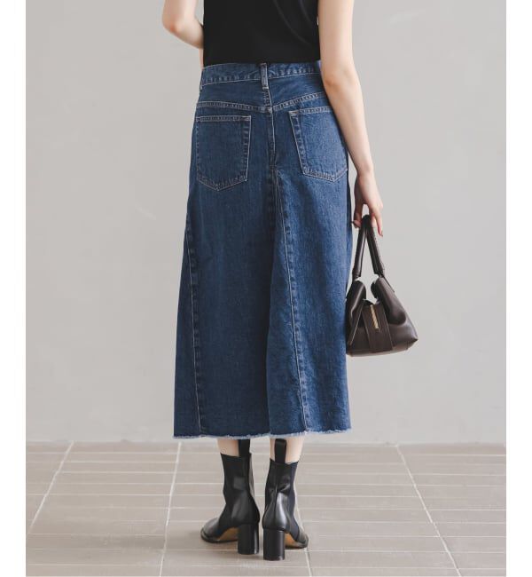 NOBLE「《予約》SERGE/サージ  FLAR PANEL SKIRT」|スカート|