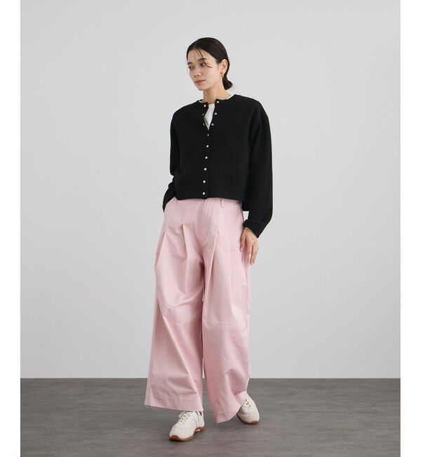 SALON adam et rope'「【WEB・一部店舗限定】ブルジョンボタンクルーネックカーディガン」|カーディガン|