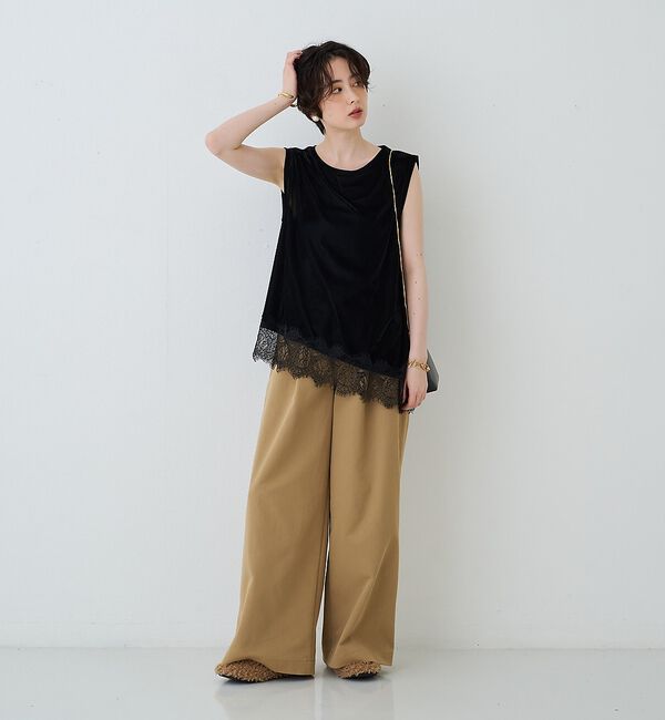 Rouge vif「【MOHI / モヒ】ボアフラットバレエシューズ【予約】」|バレエシューズ|