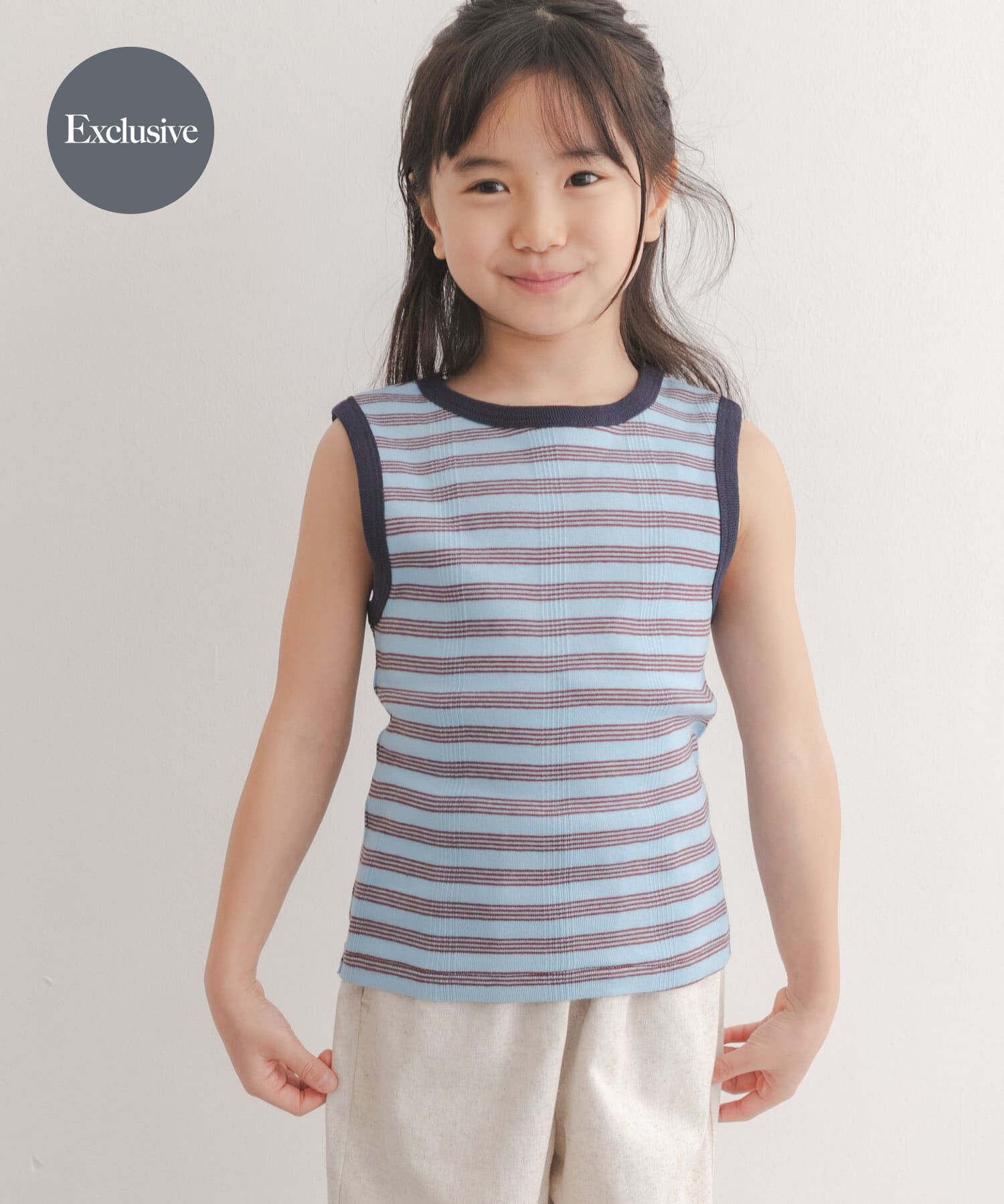 URBAN RESEARCH DOORS「『別注』Robert P Miller&times;DOORS　MILLERボーダータンクトップ(KIDS)」|その他|ブルー系その他
