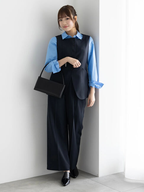 Te chichi「2タックワイドパンツ」|その他|ネイビー