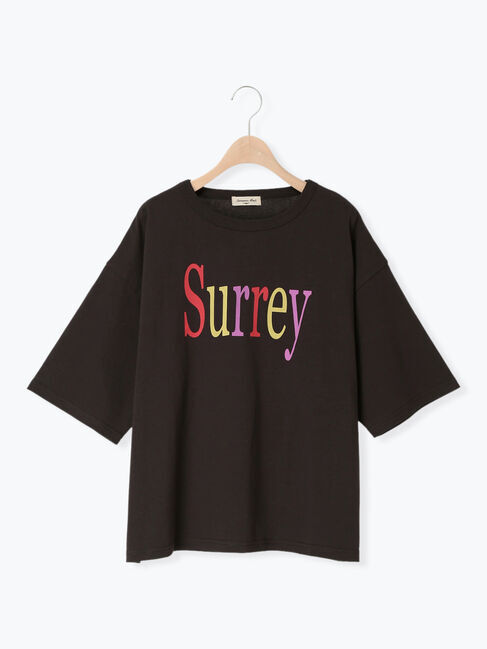 Samansa Mos2「【接触冷感】ロゴプリントビッグTシャツ」|Tシャツ・カットソー|