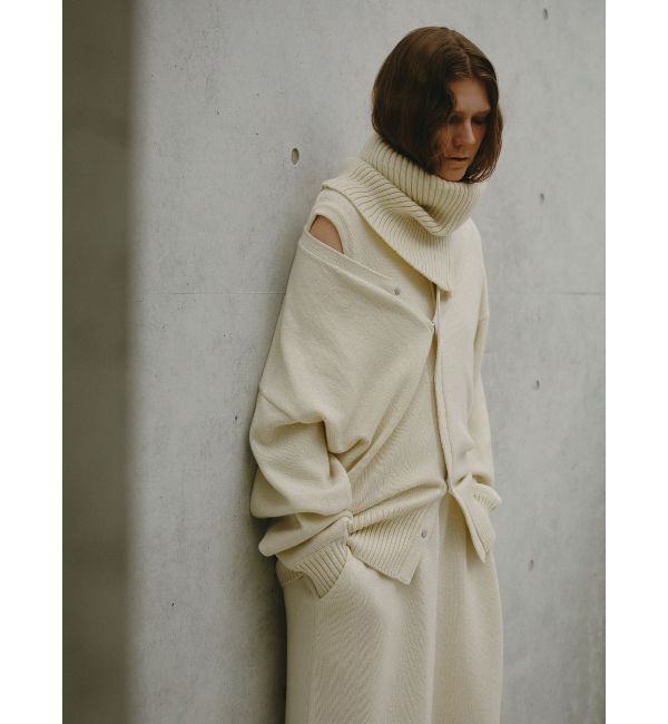 ELENDEEK「COMPRESSED WOOL CD」|カーディガン|オフホワイト