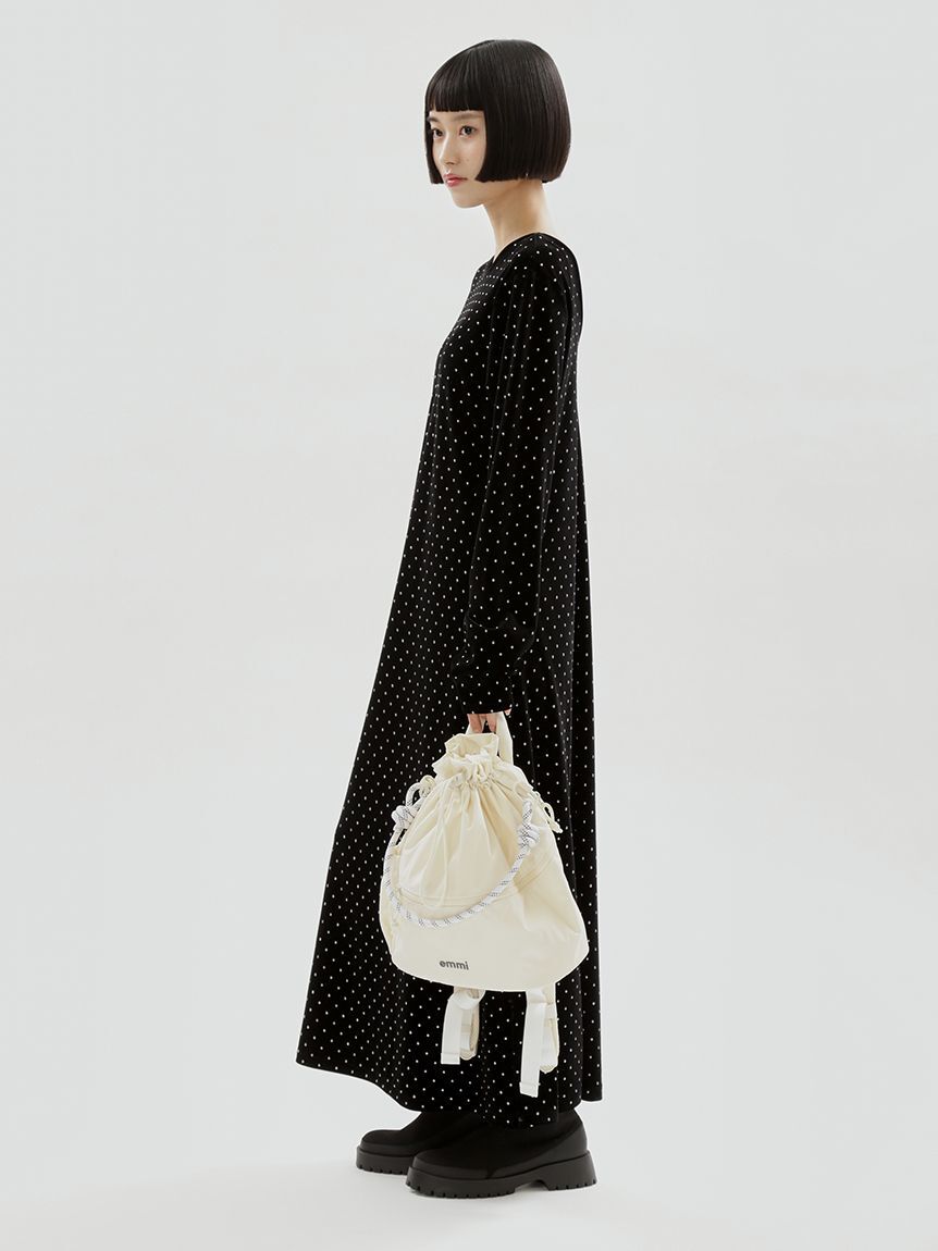 emmi atelier「ドットベロアワンピース」|ワンピース|