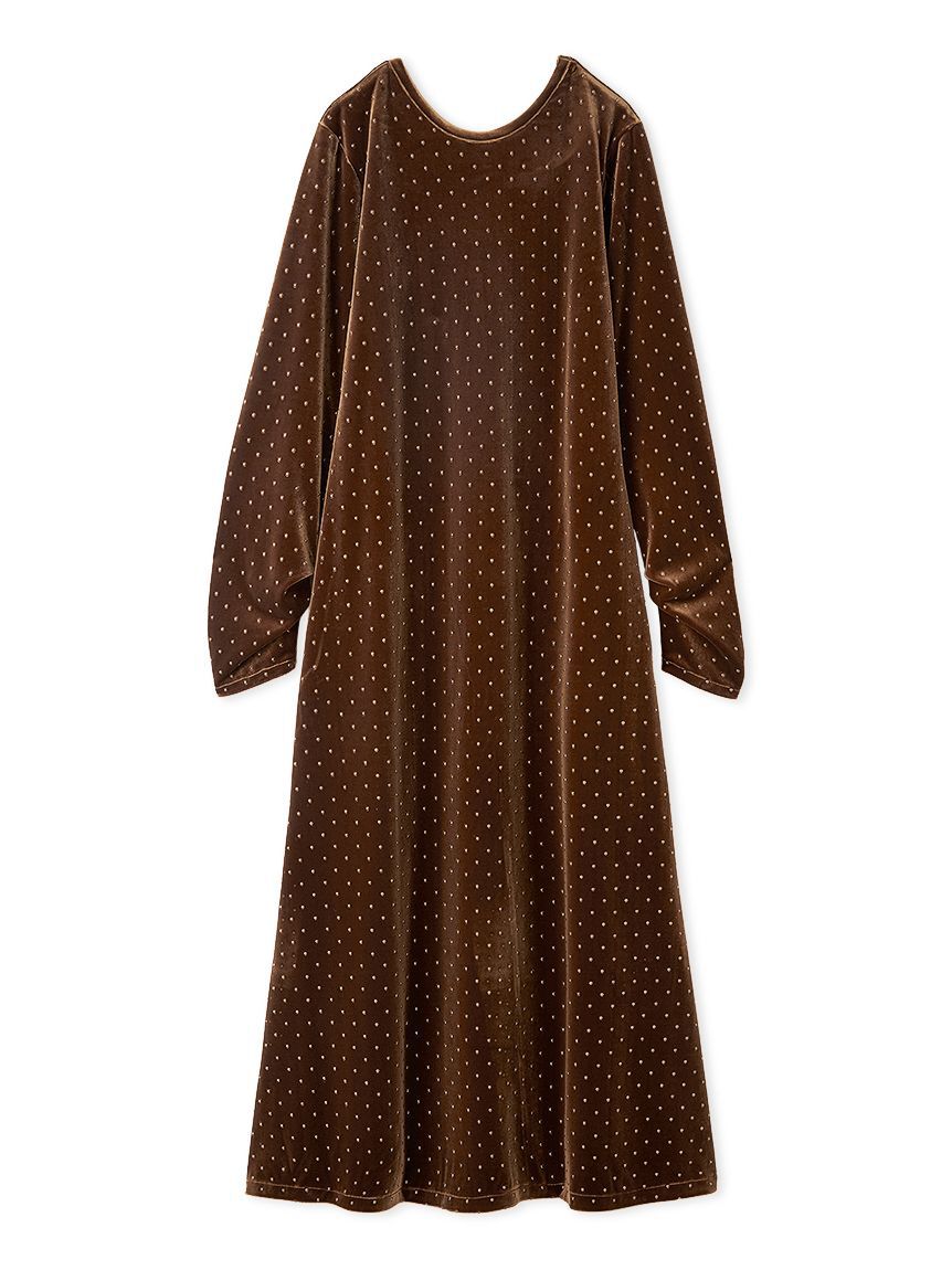 emmi atelier「ドットベロアワンピース」|ワンピース|