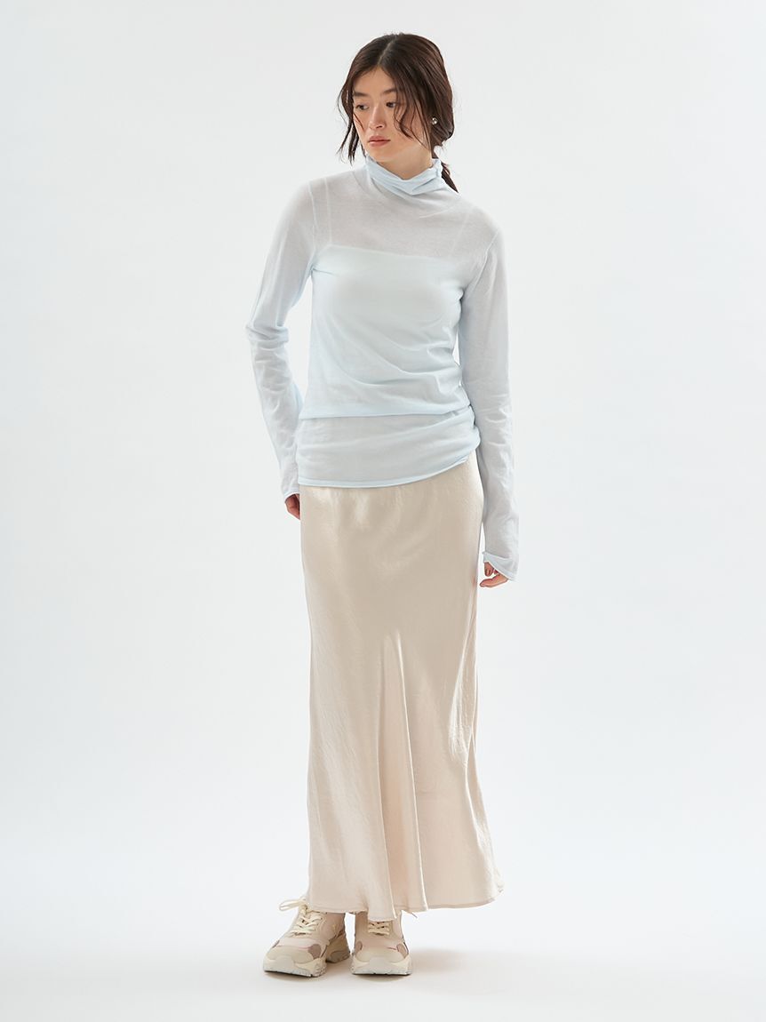 emmi atelier「ウエストゴムシャイニーナロースカート」|スカート|
