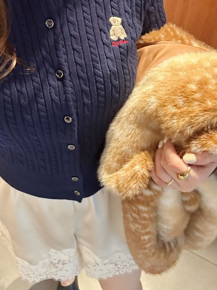 LILY BROWN「レーストリムサテンショートパンツ」|その他|