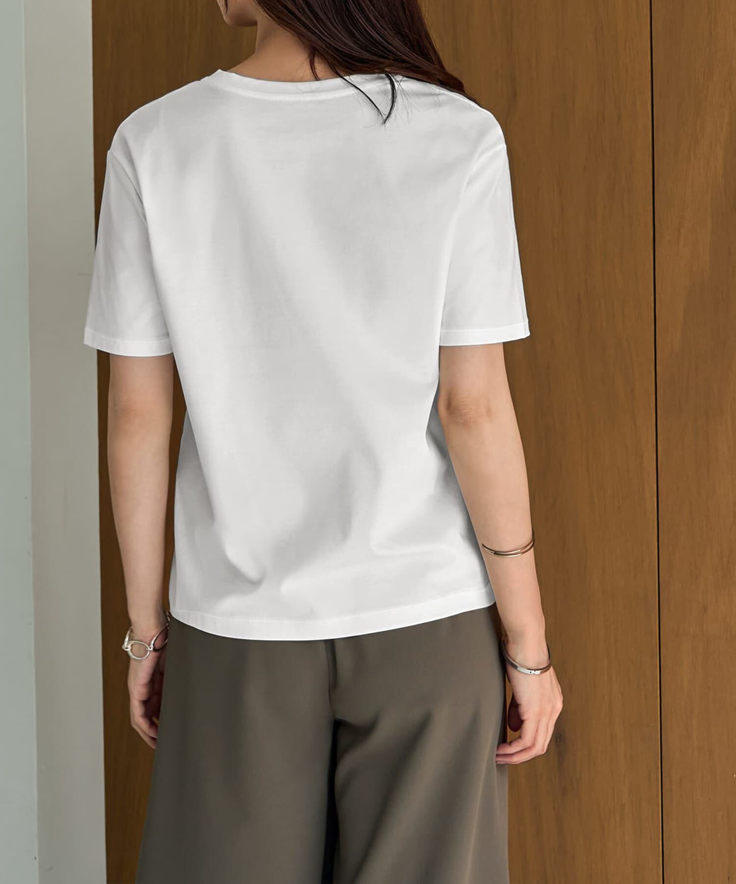 STYLE DELI「【ものづくりJAPAN】DIORAMAシルキースムース／VネックT」|Tシャツ・カットソー|