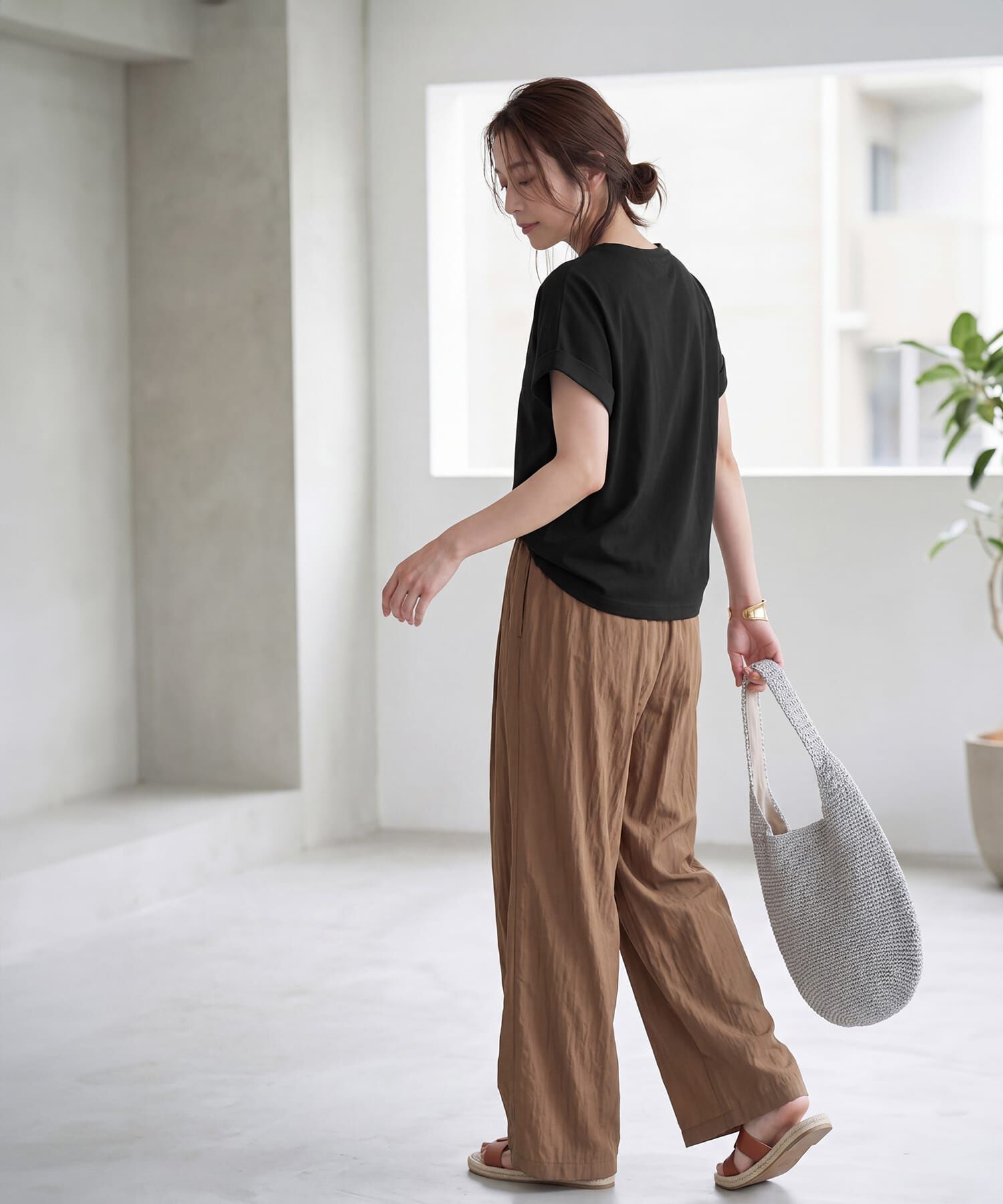 STYLE DELI「【ものづくりJAPAN】ディオラマ袖口折り返しTシャツ」|Tシャツ・カットソー|