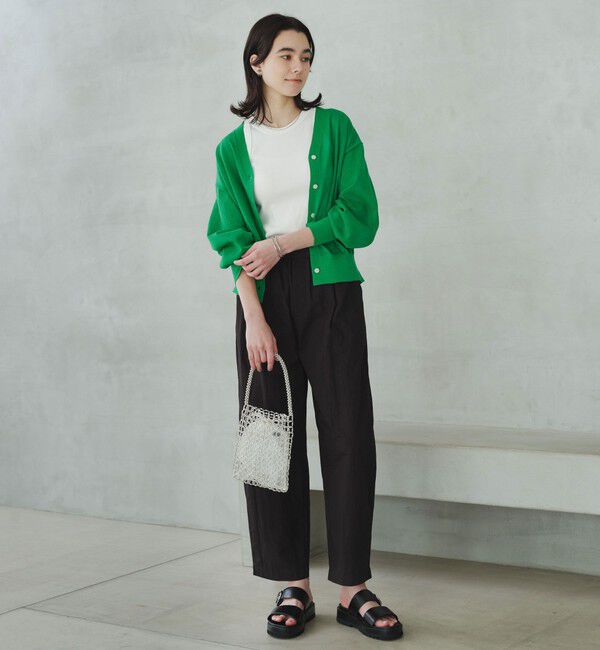 ビューティーネック2WAYカーデ ウォッシャブル（UNITED ARROWS green