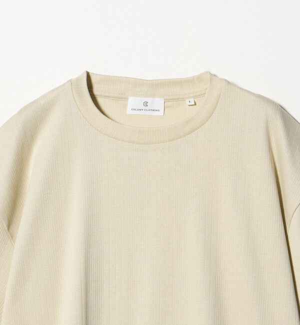 UNITED ARROWS green label relaxing「＜COLONY CLOTHING＞リブ クルーネック Tシャツ カットソー」|Tシャツ・カットソー|