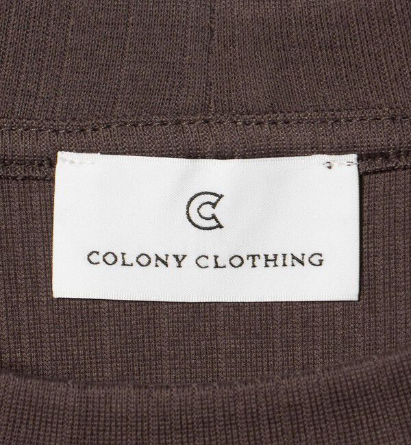 UNITED ARROWS green label relaxing「＜COLONY CLOTHING＞リブ クルーネック Tシャツ カットソー」|Tシャツ・カットソー|