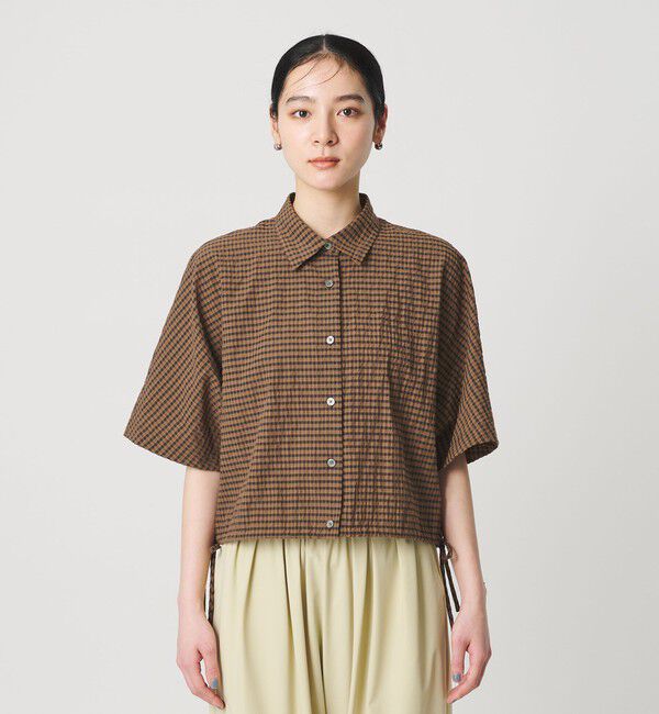 【完売商品】チェック ドローストリング シャツ ウォッシャブル チェック ドローストリング シャツ ウォッシャブル（BEAUTY&YOUTH