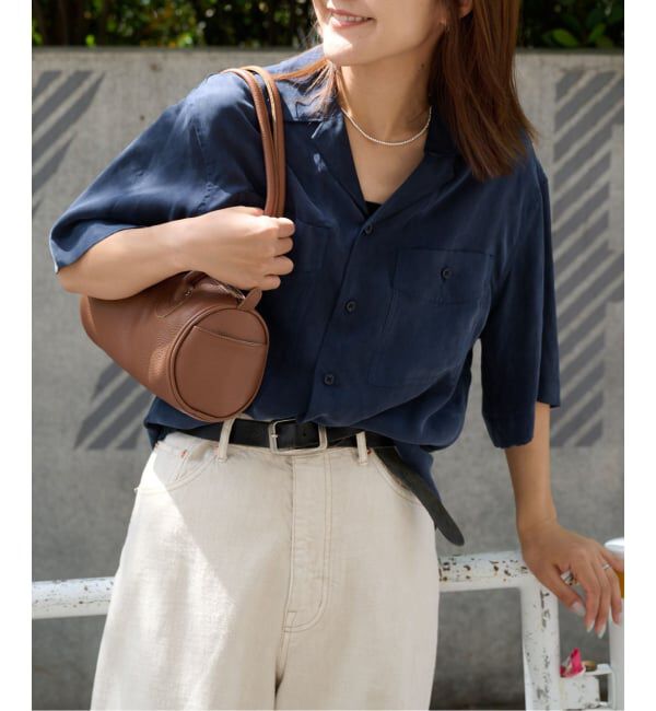 OUTDOOR PRODUCTS Usual Things「追加 キュプラオープンカラーハーフスリーブポケットシャツ セットアップ対応」|シャツ・ブラウス|