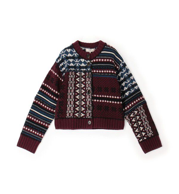 TOMORROWLAND BUYING WEAR「SEA NEW YORK LINEA FAIR ISLE フェアアイル カーディガン」|カーディガン|46 ブラウン系
