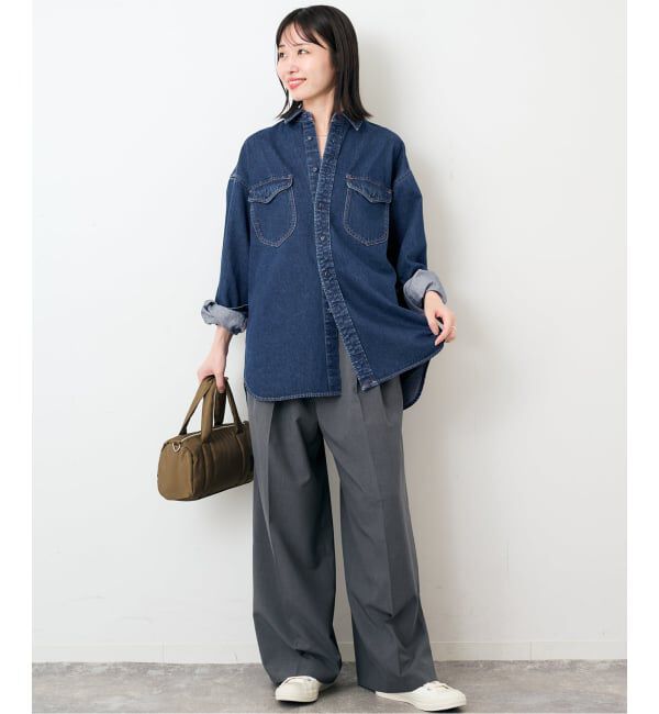 SLOBE IENA「《WEB限定/追加予約》LE DENIM BDUデニムシャツ」|シャツ・ブラウス|