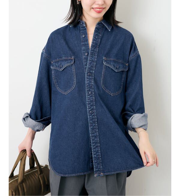 SLOBE IENA「《WEB限定/追加予約》LE DENIM BDUデニムシャツ」|シャツ・ブラウス|