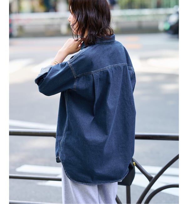 SLOBE IENA「《WEB限定/追加予約》LE DENIM BDUデニムシャツ」|シャツ・ブラウス|