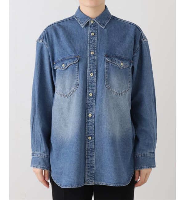 SLOBE IENA「《WEB限定/追加予約》LE DENIM BDUデニムシャツ」|シャツ・ブラウス|