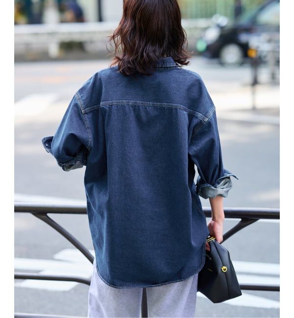 SLOBE IENA「《WEB限定/追加予約》LE DENIM BDUデニムシャツ」|シャツ・ブラウス|