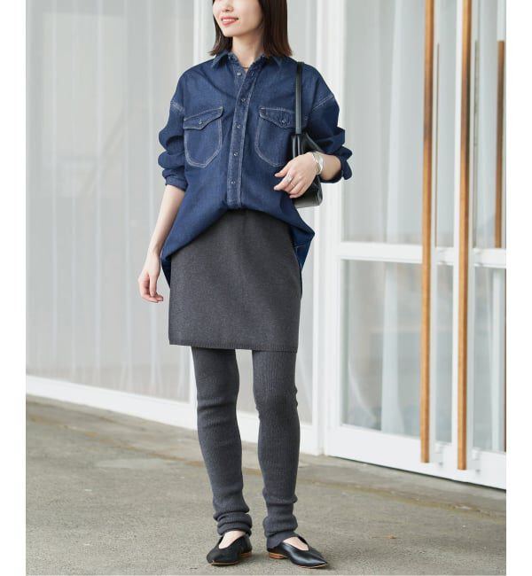 SLOBE IENA「《WEB限定/追加予約》LE DENIM BDUデニムシャツ」|シャツ・ブラウス|