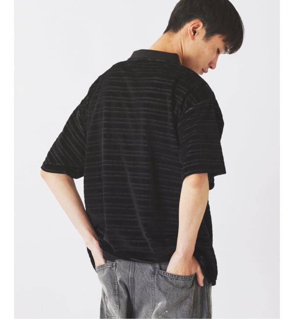 JOURNAL STANDARD relume「ベロア ボーダー ポロシャツ」|ポロシャツ|