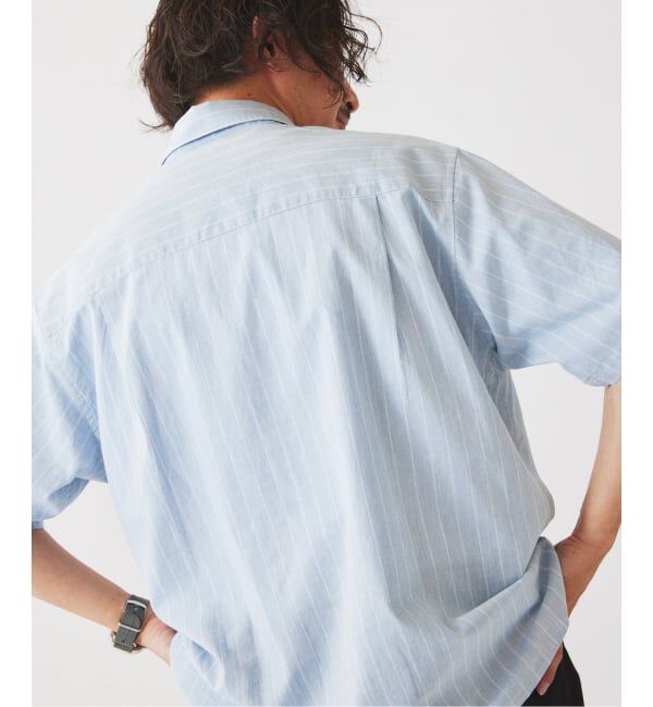 JOURNAL STANDARD relume「JAMES FABRIC コットンリネン ストライプ 半袖シャツ」|シャツ・ブラウス|