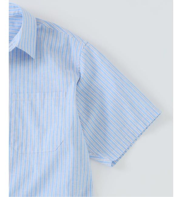 JOURNAL STANDARD relume「JAMES FABRIC コットンリネン ストライプ 半袖シャツ」|シャツ・ブラウス|