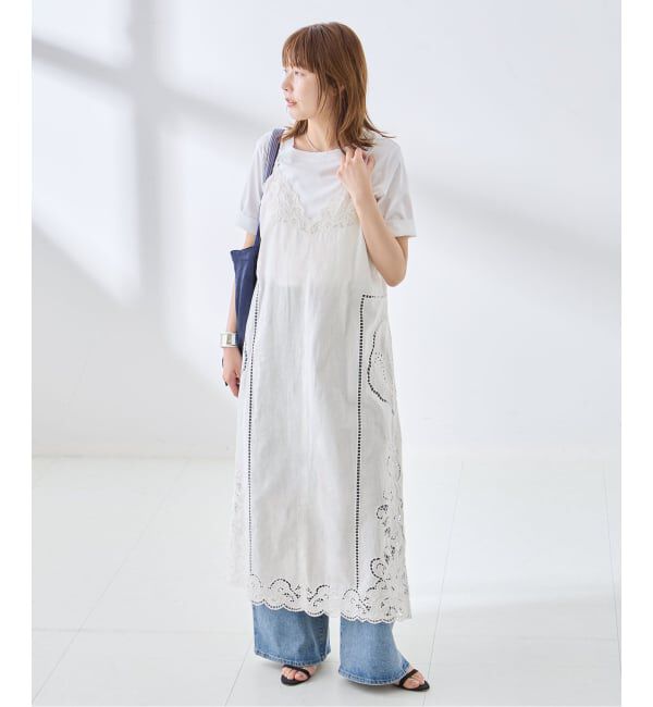 journal standard L'essage「《予約》刺繍レースキャミワンピース」|ワンピース|