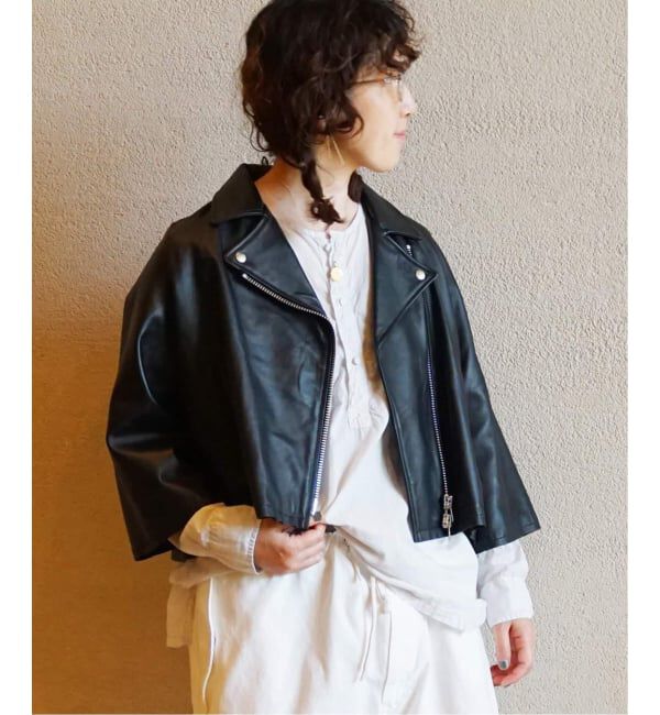 journal standard luxe「《予約》レザー ショートライダースジャケット」|ライダースジャケット|