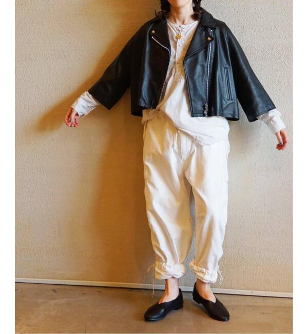 journal standard luxe「《予約》レザー ショートライダースジャケット」|ライダースジャケット|
