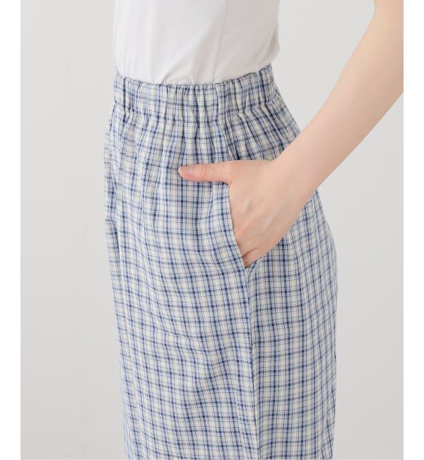 FRAMeWORK「BASERANGE/ベースレンジ CLAUDE PANTS(ブルー)」|スラックス|