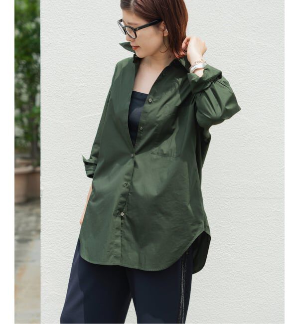 Spick and Span「《WEB限定カラー有り / 追加予約》50コットンオーバーシャツ」|シャツ・ブラウス|