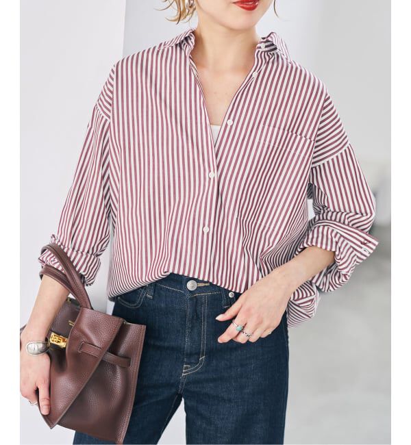 Spick and Span「《WEB限定カラー有り / 追加予約》50コットンオーバーシャツ」|シャツ・ブラウス|