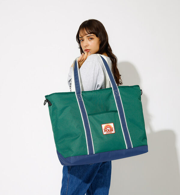 ABAHOUSE「【POLeR/ポーラー】TRANSPORT TOTE　L」|トートバッグ|グリーン