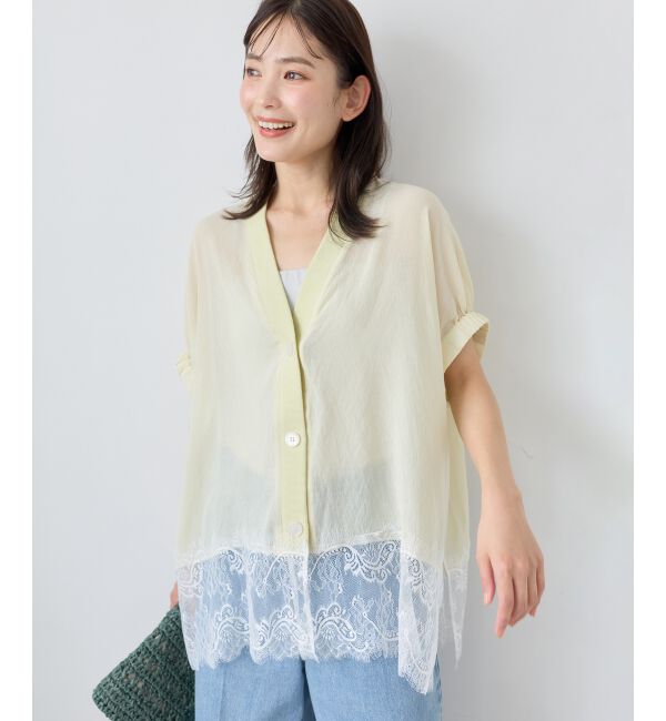 「ヘムレースドルマンシャツカーデ」|シャツ・ブラウス|