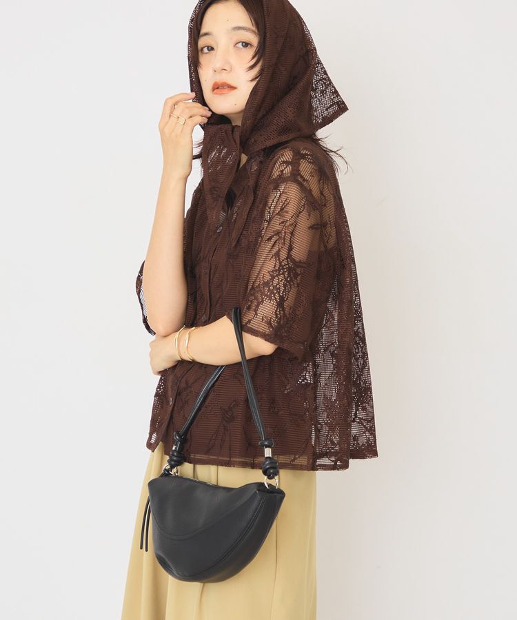 AMERICAN HOLIC「【2点セット】メッシュレース半袖シャツ+スカーフ」|シャツ・ブラウス|