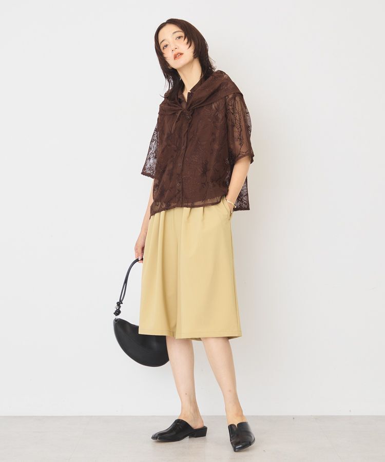AMERICAN HOLIC「【2点セット】メッシュレース半袖シャツ+スカーフ」|シャツ・ブラウス|
