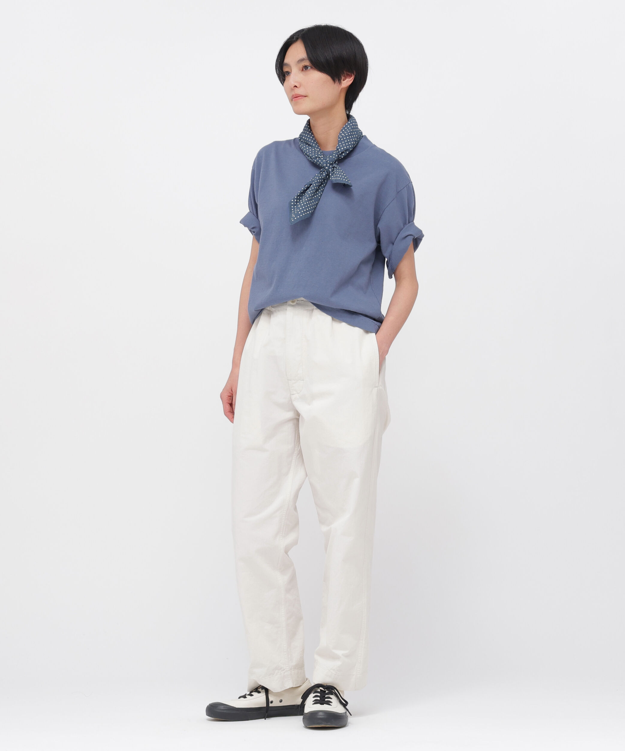 MHL.「VINTAGE SPOTS SCARF」|バンダナ・スカーフ|